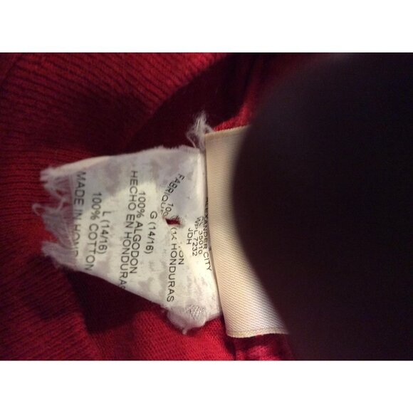 OLE Miss Boys Tshirt Short Sleeve Size L 14-16 Red - Picture 3 of 4